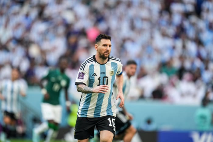 Lionel Messi pictured during Argentina's 2-1 loss to Saudi Arabia